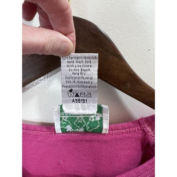 The Quacker Factory Women’s Beaded Halloween Shirt Size L Pink Witchy Black Cat - Picture 4 of 8